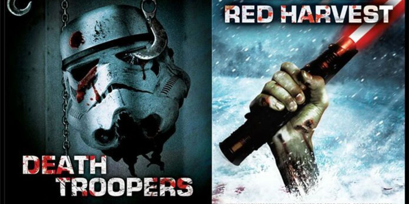The front covers of Star Wars Death Troopers &amp; Red Harvest by Joe Schrieber