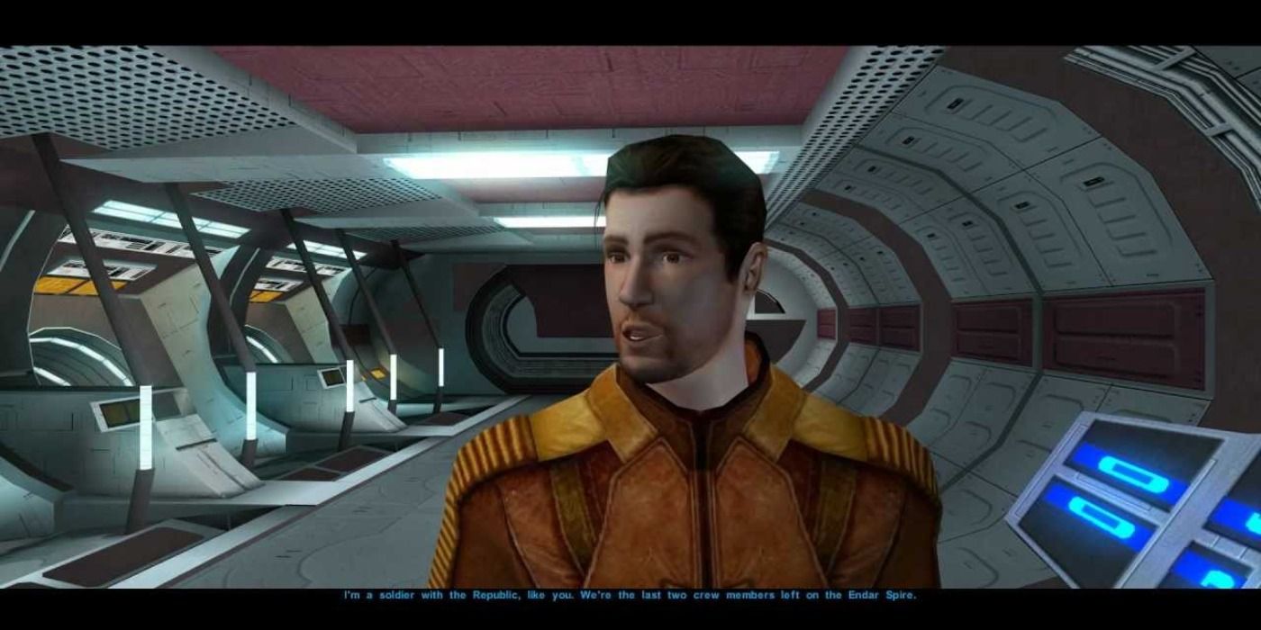 The player meets Carth Onasi aboard the Endar Spire in Knights of the Old Republic