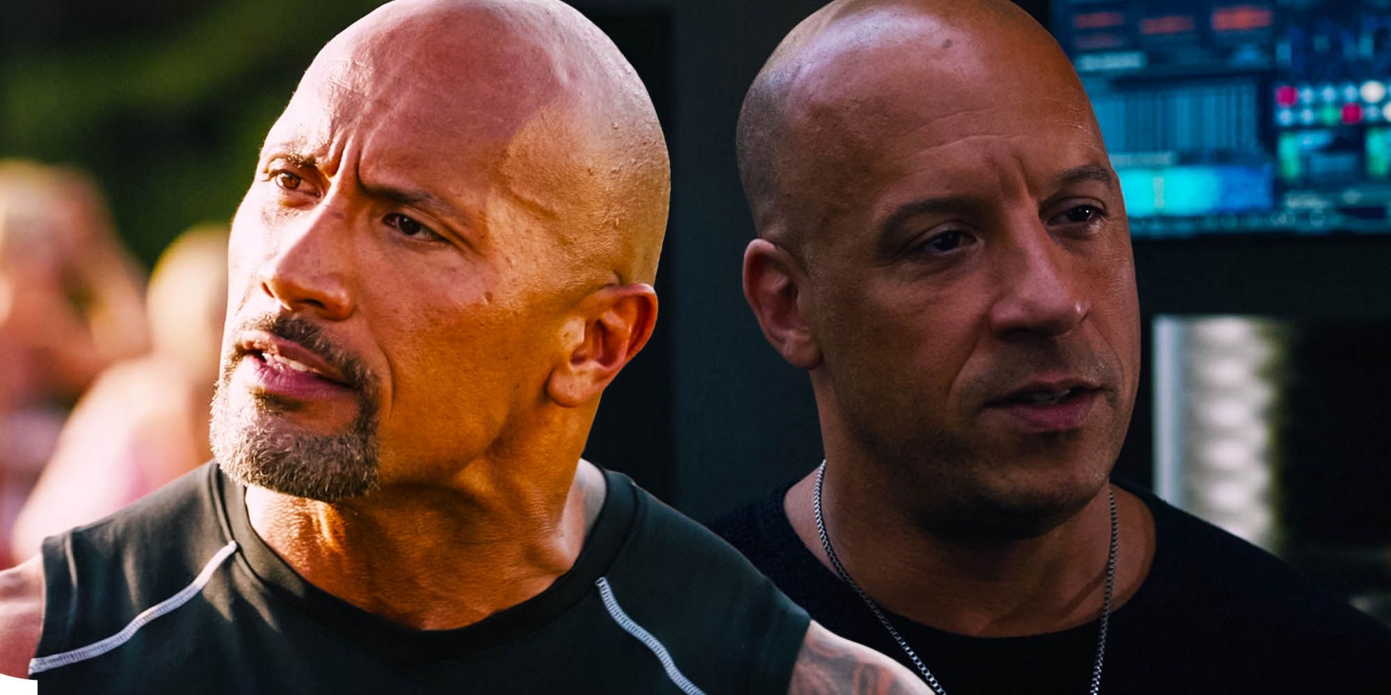 The rock Vin Diesel feud Fast and the furious