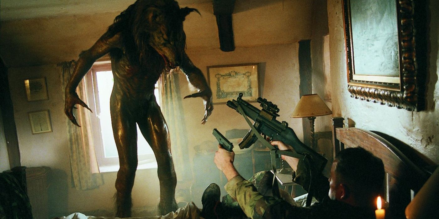 The werewolves attacking in Dog Soldiers.