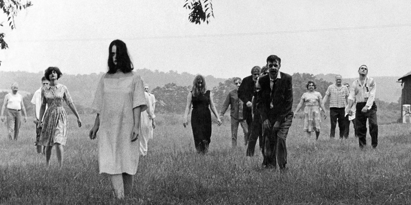 The zombies coming in Night of the Living Dead.