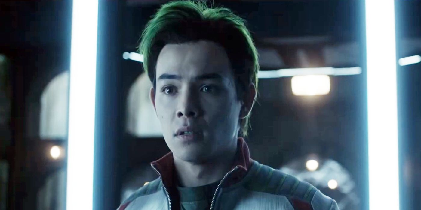 Beast Boy in human form looking confused in Titans