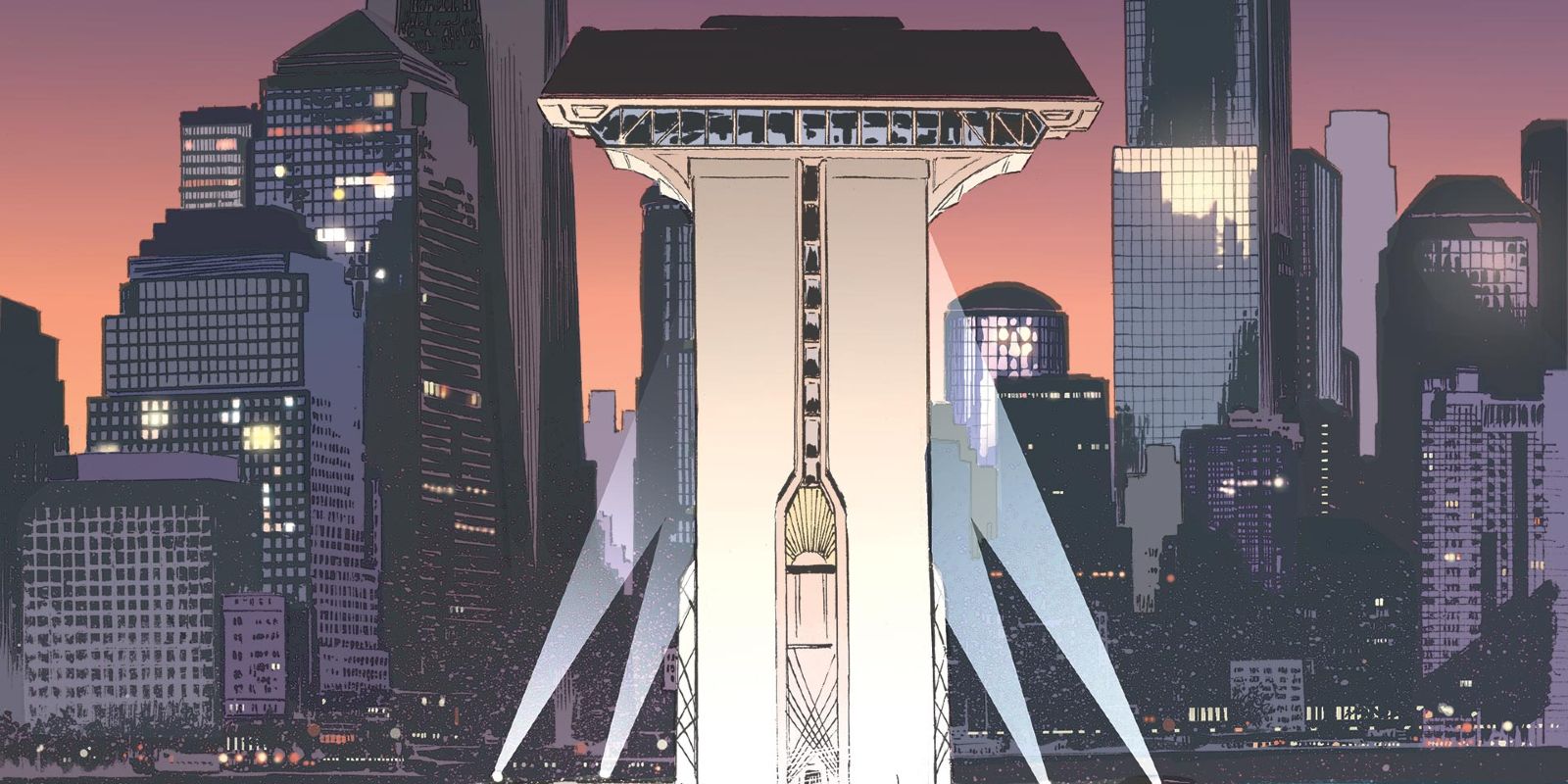 Titans Tower as depicted in DC comics