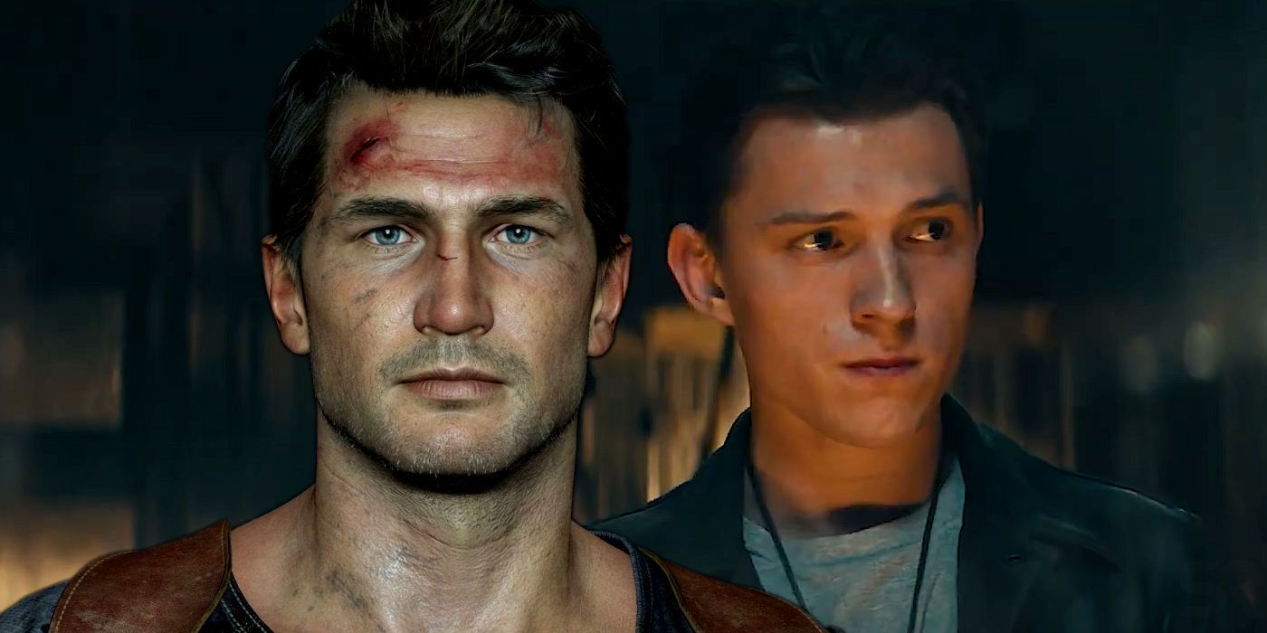 Tom Holland in Uncharted Movie and Nathan Drake from Games