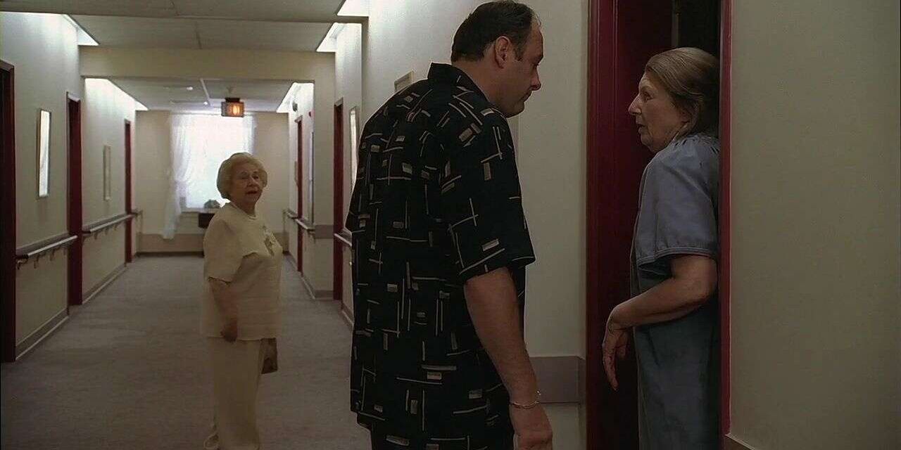 Tony visits Livia at the Green Grove retirement community in The Sopranos