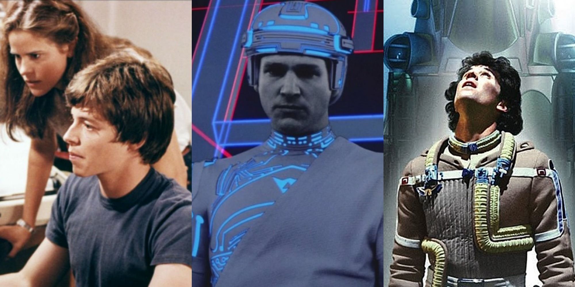 Triple Image of The Last Starfighter, War Games, and Tron