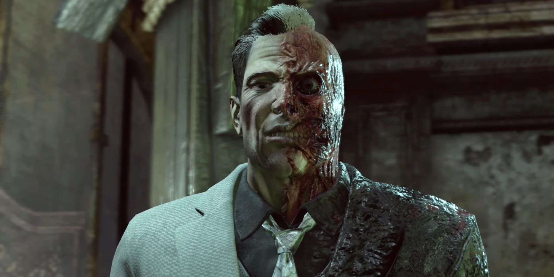 Two-Face in the Solomon Courthouse in Batman Arkham City