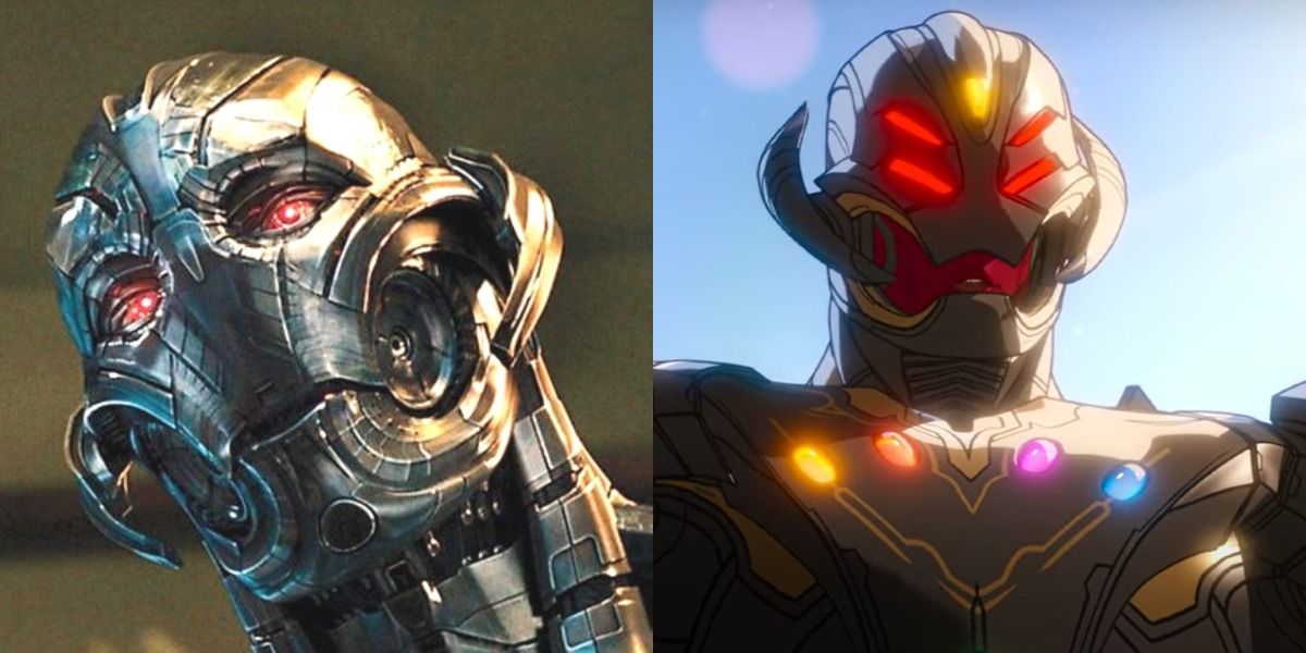 Ultron in the MCU and Ultron on Marvel's What If