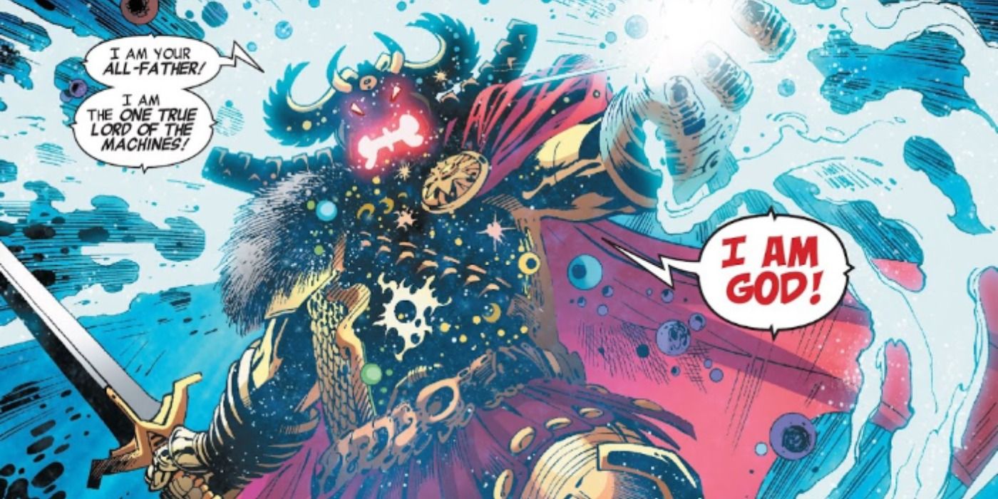 Ultron becomes King of Asgard in Marvel Comics.