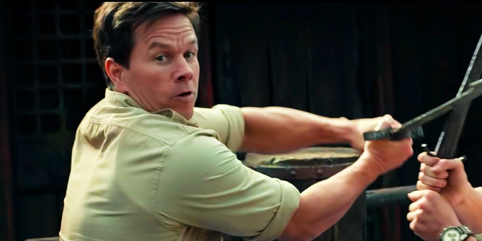 Uncharted Mark Wahlberg Sully sword fight