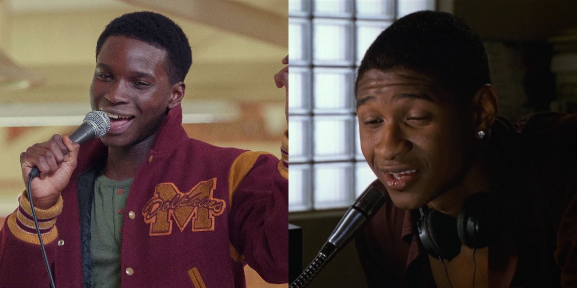 Split image of Jackson in Sex Education and Usher Raymond in She's All That