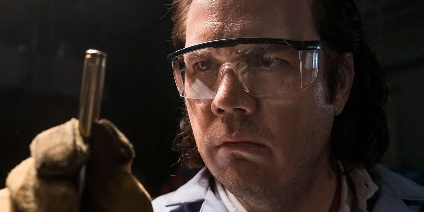 Eugene in a science lab in The Walking Dead.