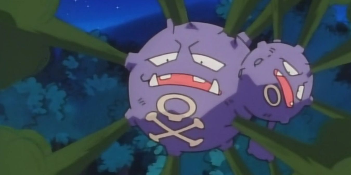 Weezing uses Smog in the Pokemon anime