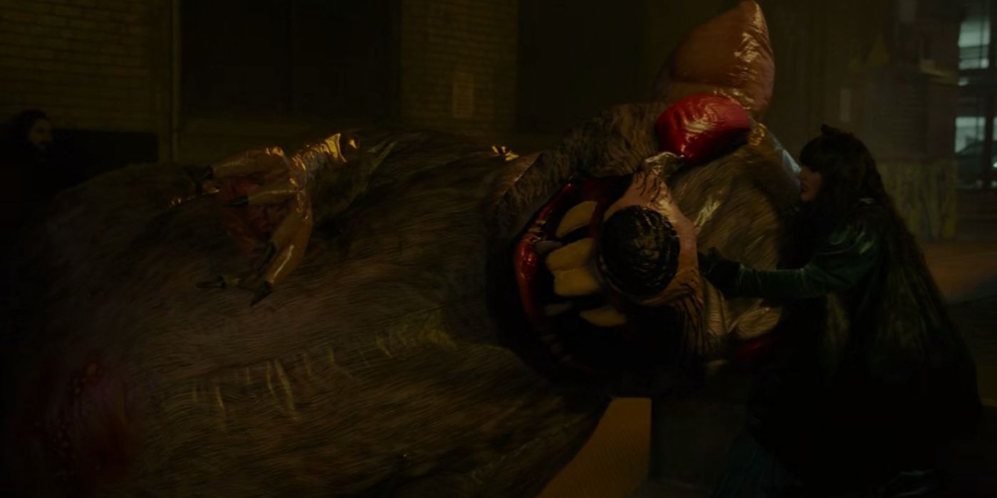 Nadja's ghost in an inflatable rat in What We Do in the Shadows