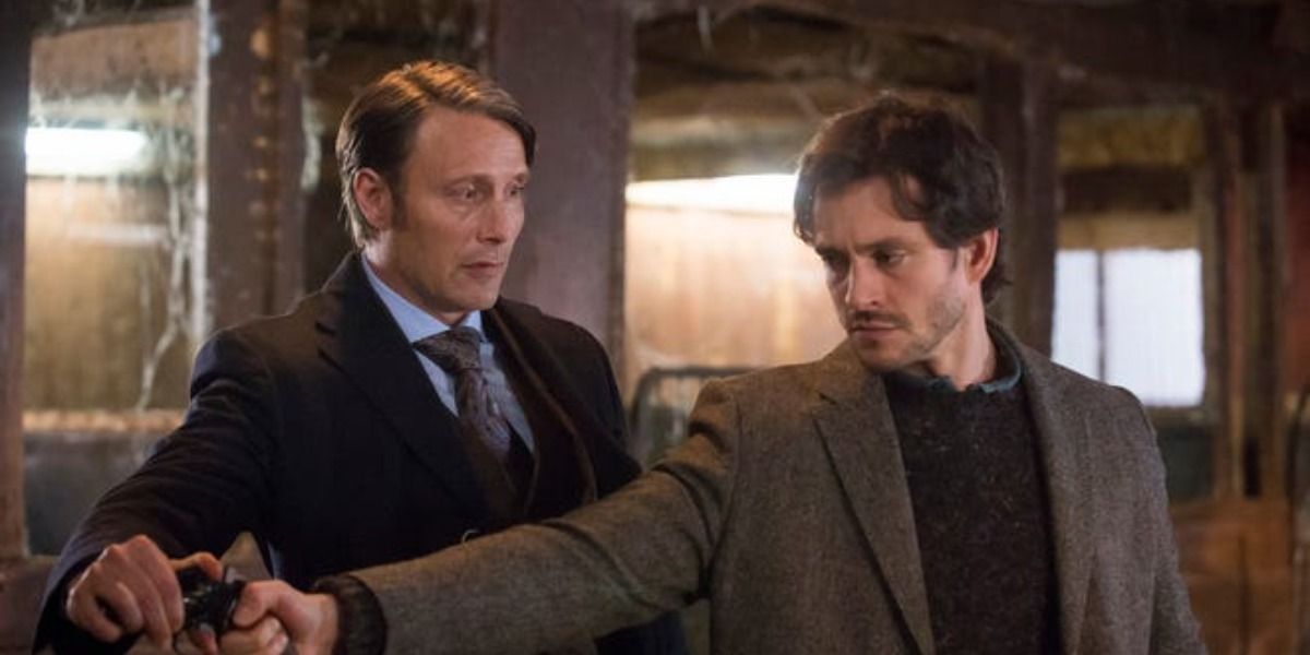 Hannibal trying to get Will to put down a gun