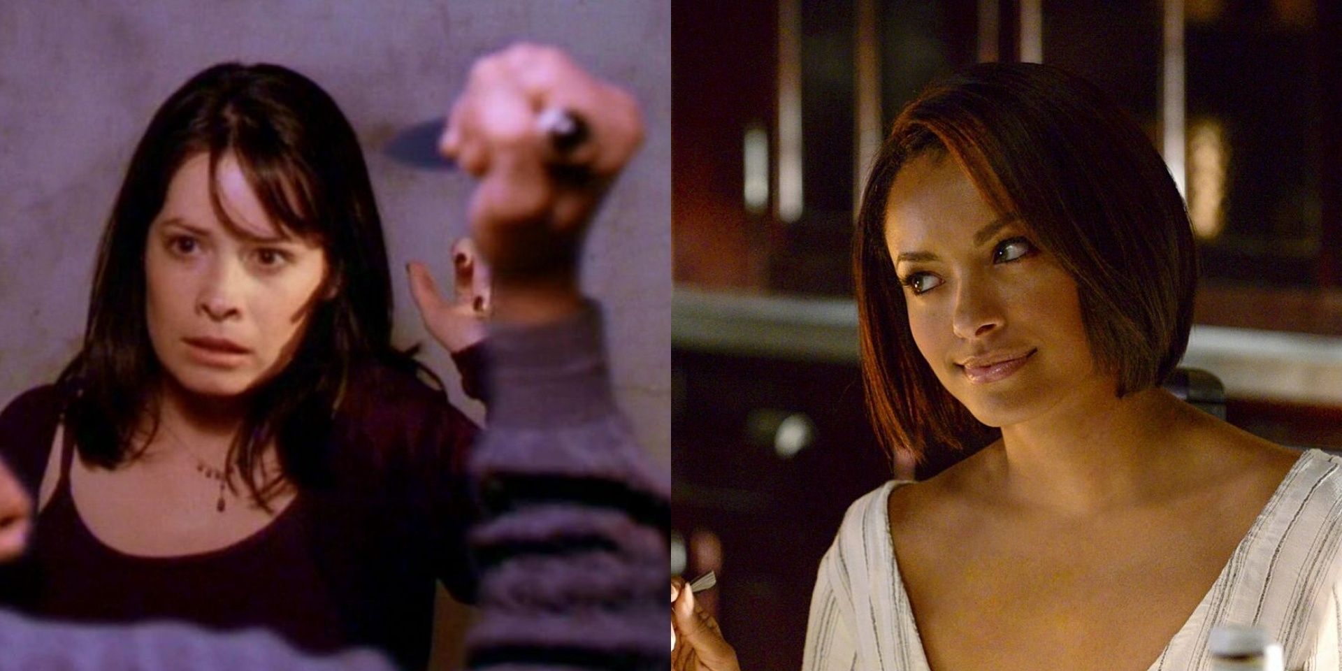 Split image of Prue from Charmed and Bonnie from The Vampire Diaries
