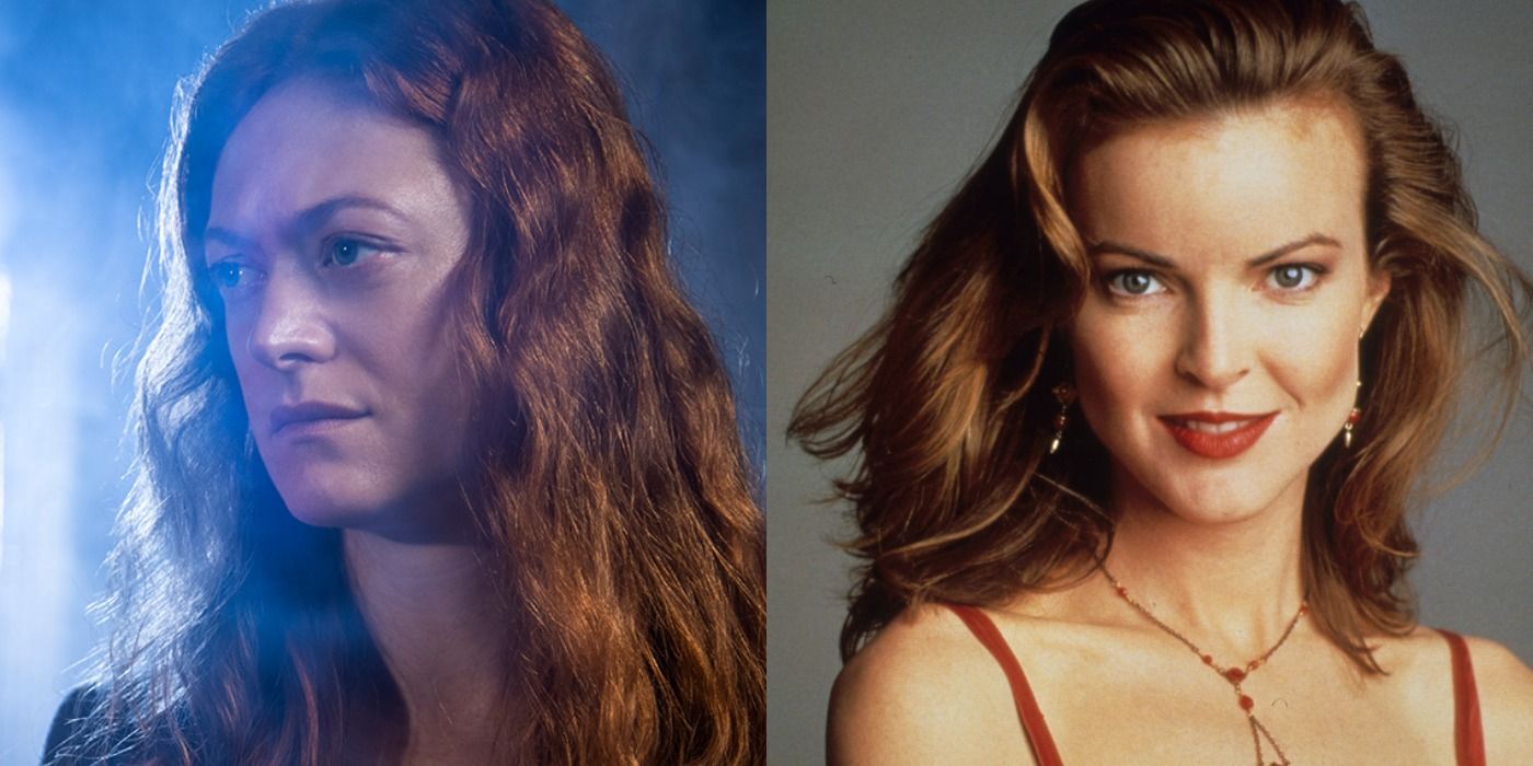 Split image showing Nora in Y the last Man and Kimberly Shaw in Melrose Place