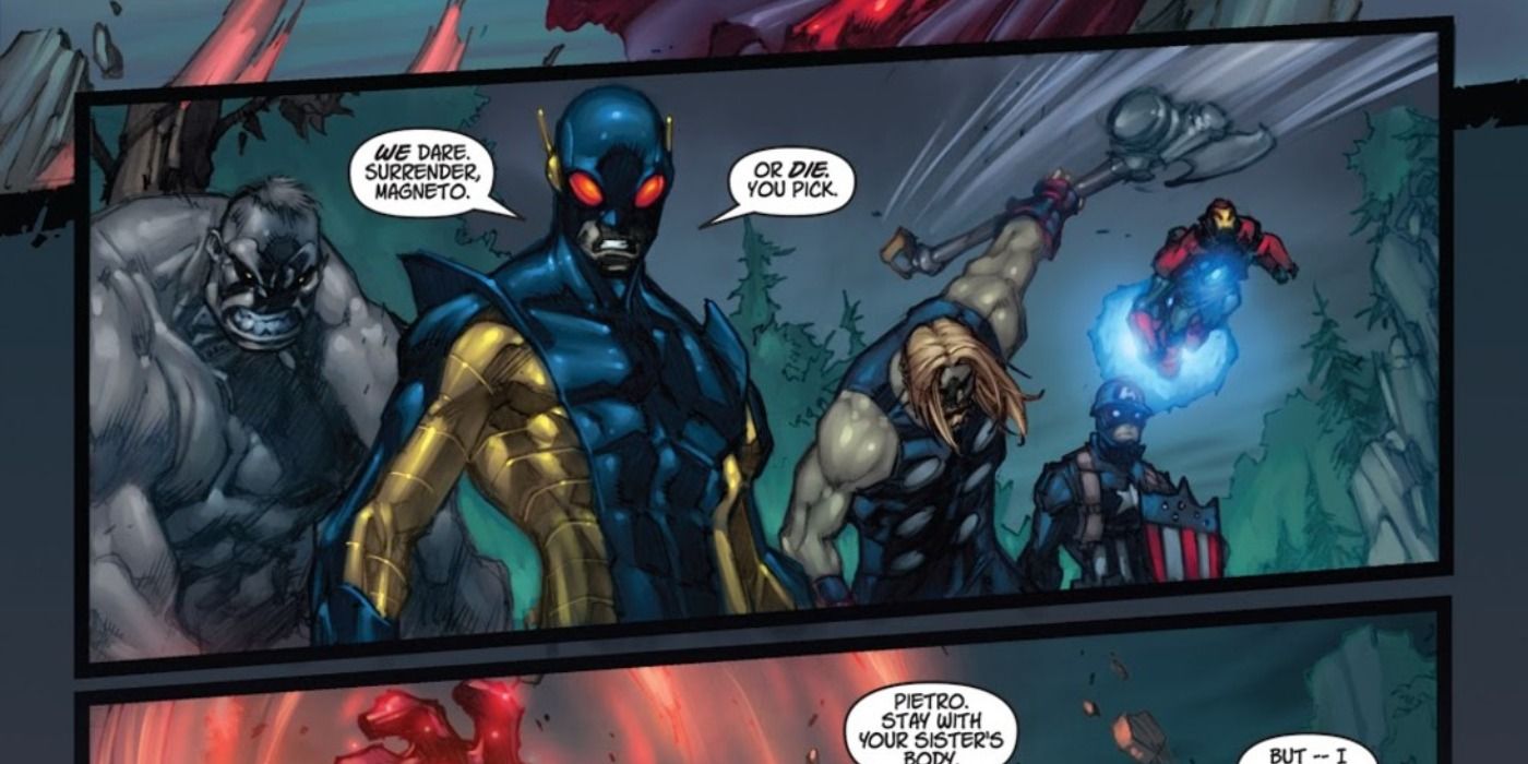 Yellowjacket Ultron leads Ultimates in Ultimate Comics.