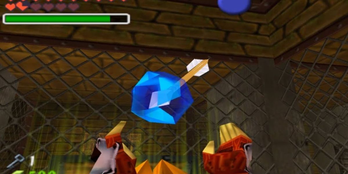 Link receives the Ice Arrows in Ocarina of Time.