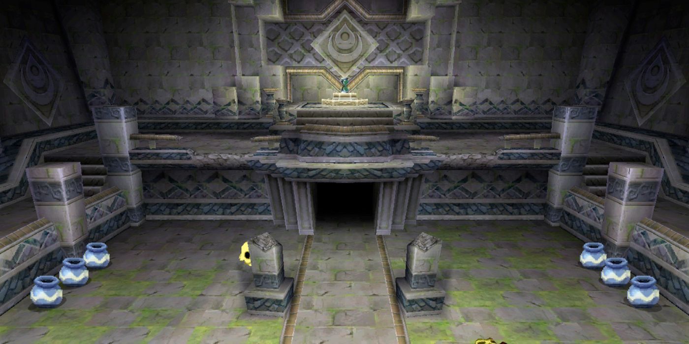 Players arrive at the Temple of the Ocean King in Phantom Hourglass.