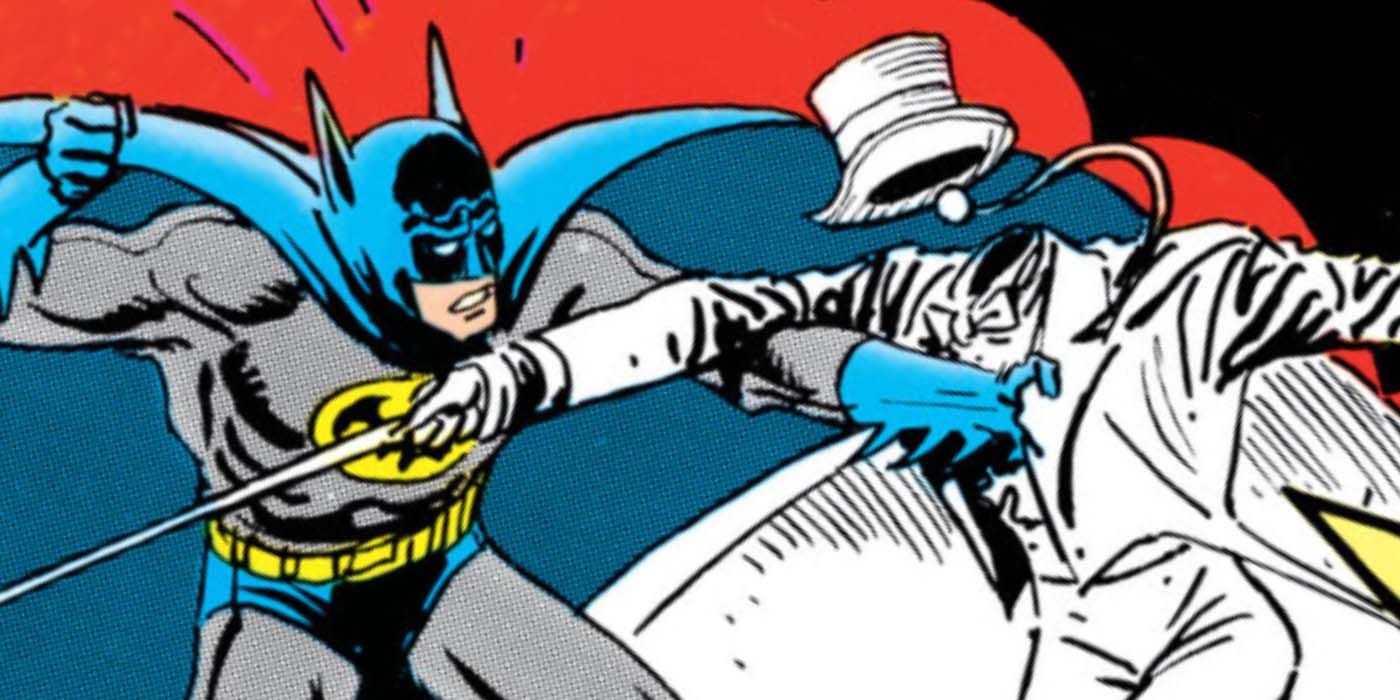 Batman fighting the Gentleman Ghost on the cover of Batman #310.
