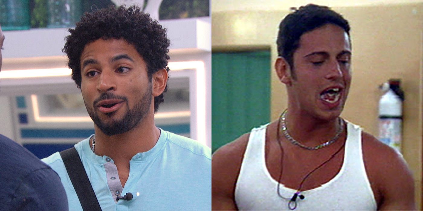 Two side by side images of Big Brother cast members who went too far.