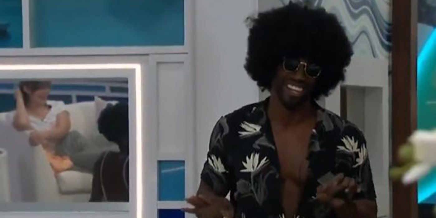 Xavier from Big Brother 23 dressed up as his alter-ego Lucious.