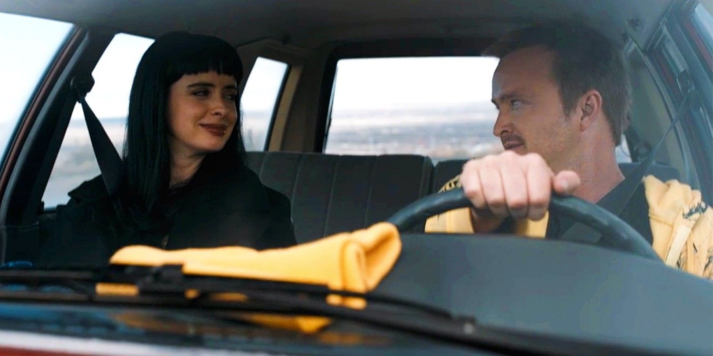 Jane and Jesse in a car together in El Camino