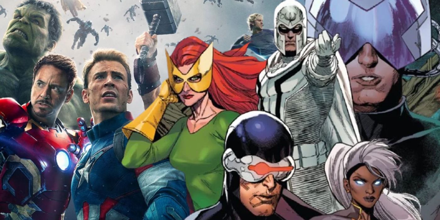comic book x-men with the mcu avengers