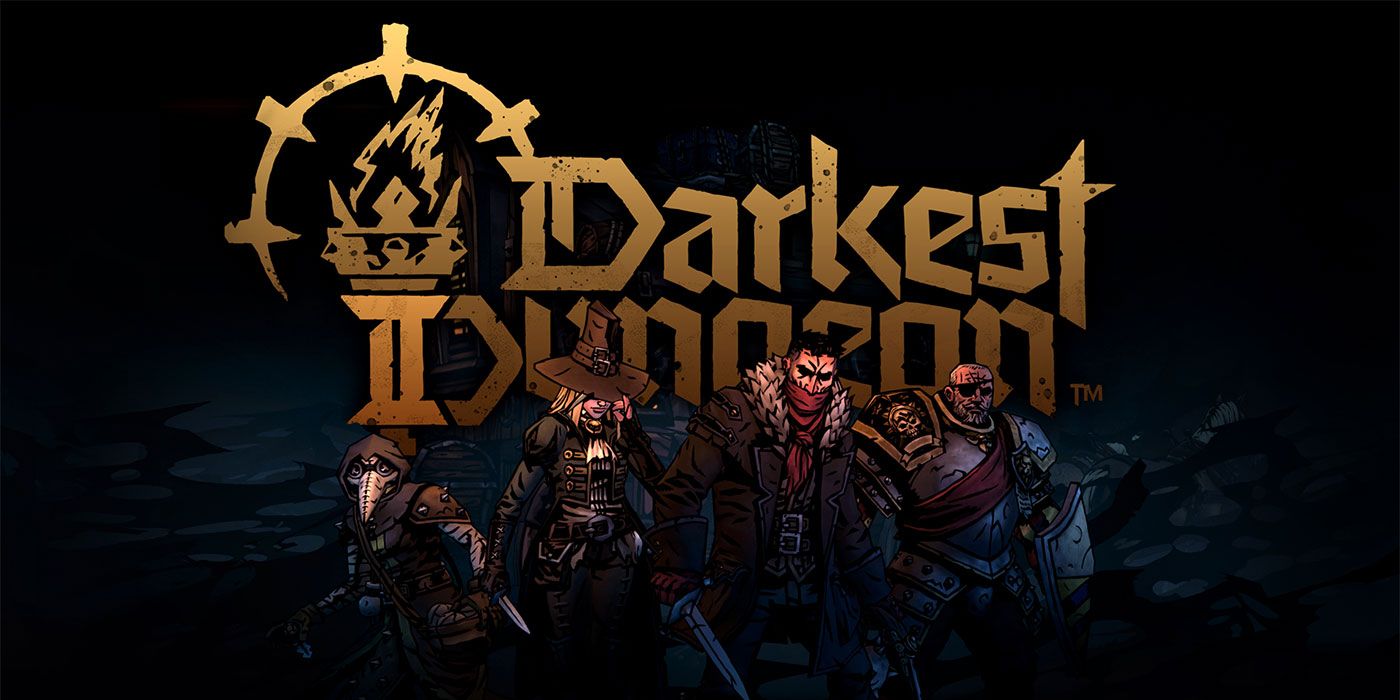 Arte promocional de Darkest Dungeon II con algunos de los personajes/clases jugables del juego.