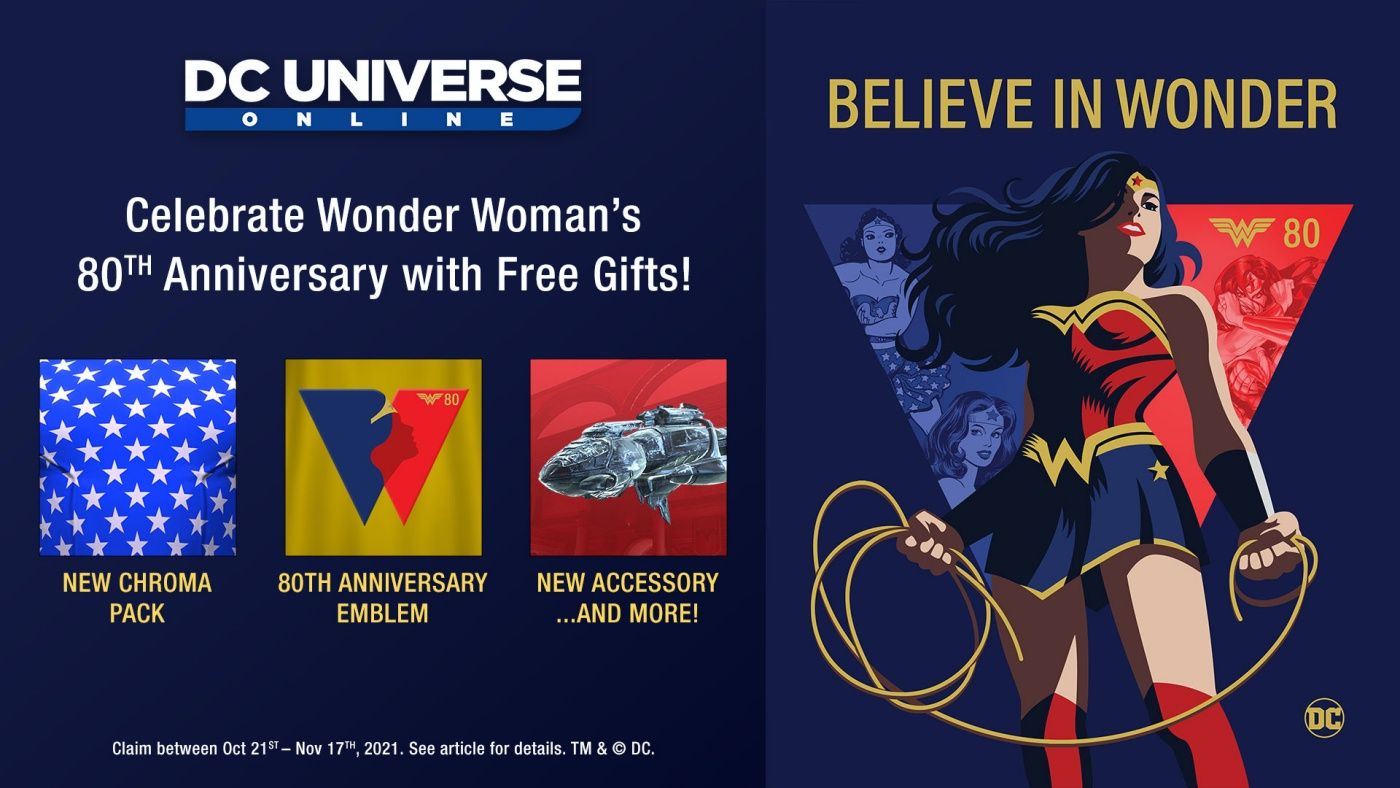 DC Universe Online Adds Free Wonder Woman Day Gifts