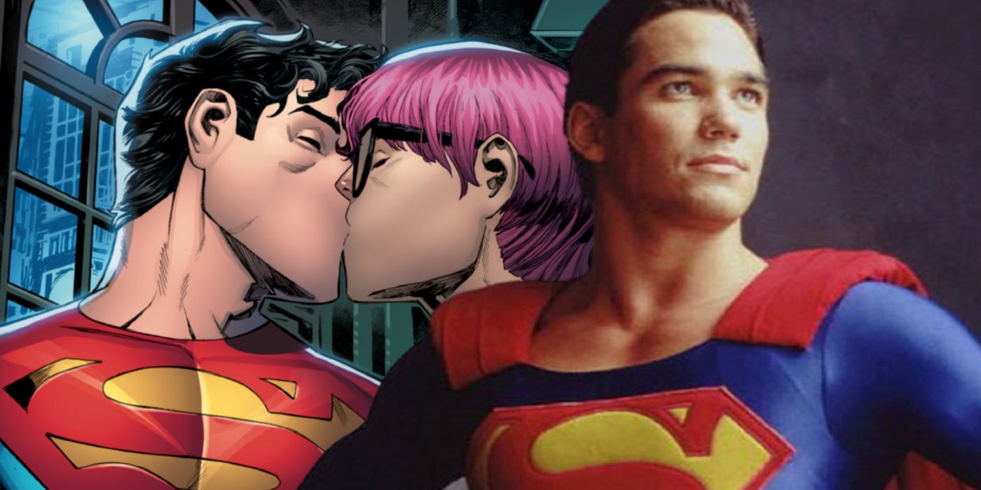 dean cain superman with jon kent superman