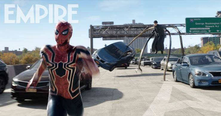 New Spider-Man: No Way Home Images Show Peter Run From Doc Ock 3 Spider-Man runs away from Doc Ock in new Spider-Man: No Way Home images revealed by Empire Magazine