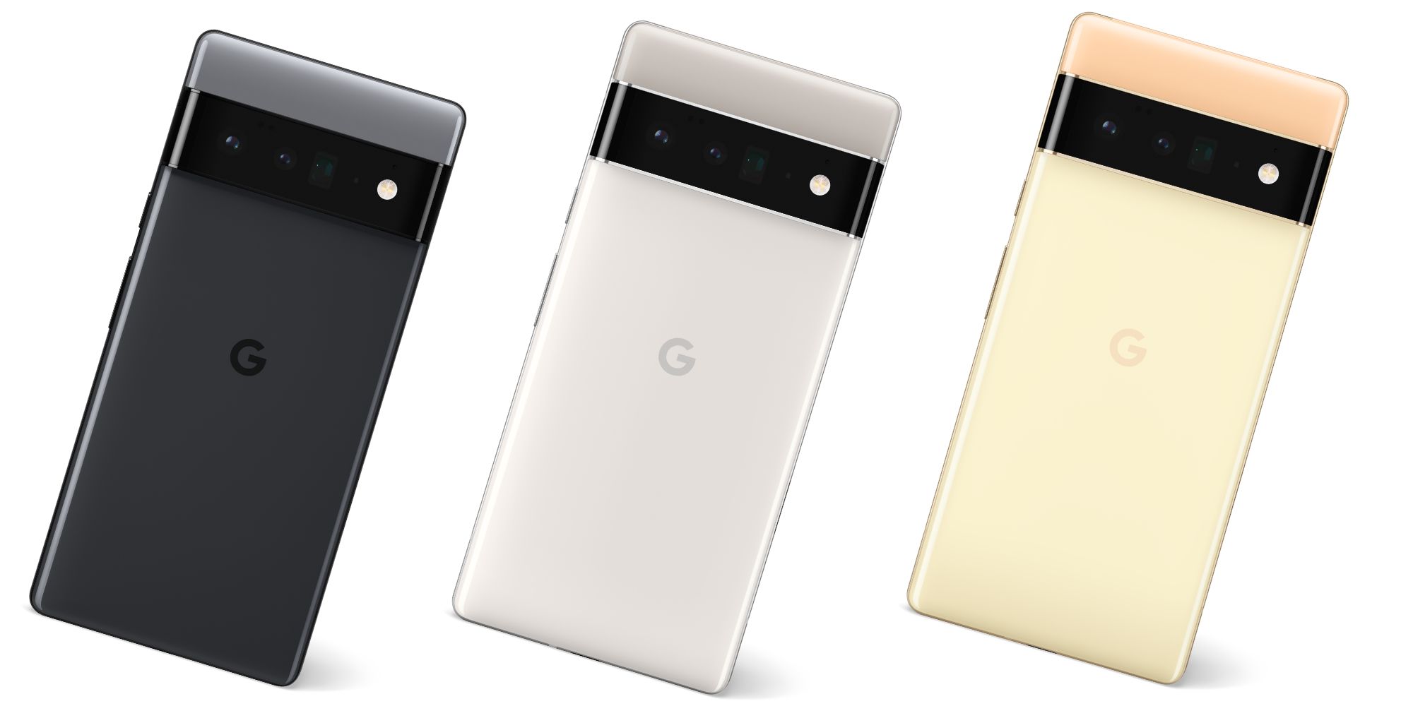 All three Google Pixel 6 Pro colors
