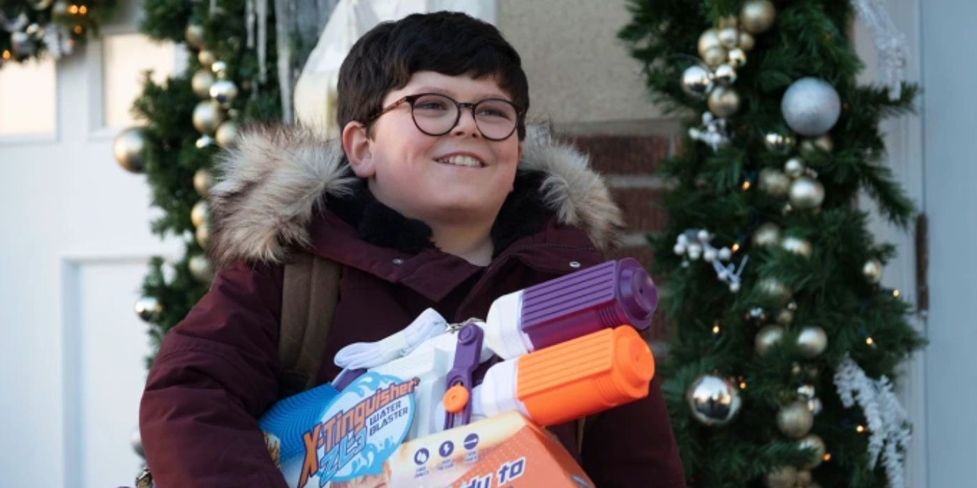 max wields a super soaker in home sweet home alone