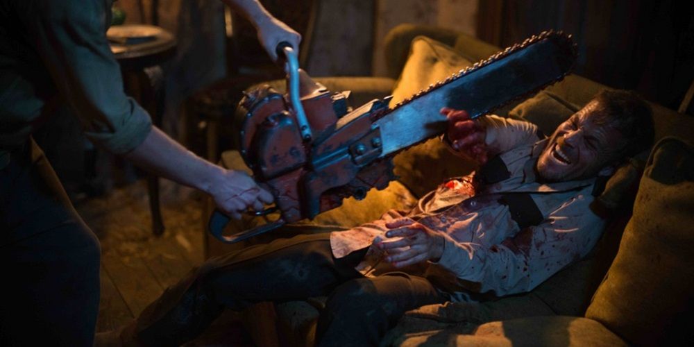 Hal being killed in Leatherface