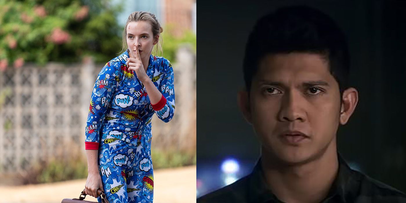 Split image of Villanelle from Killing Even and Kai Jin from Wu Assassins.