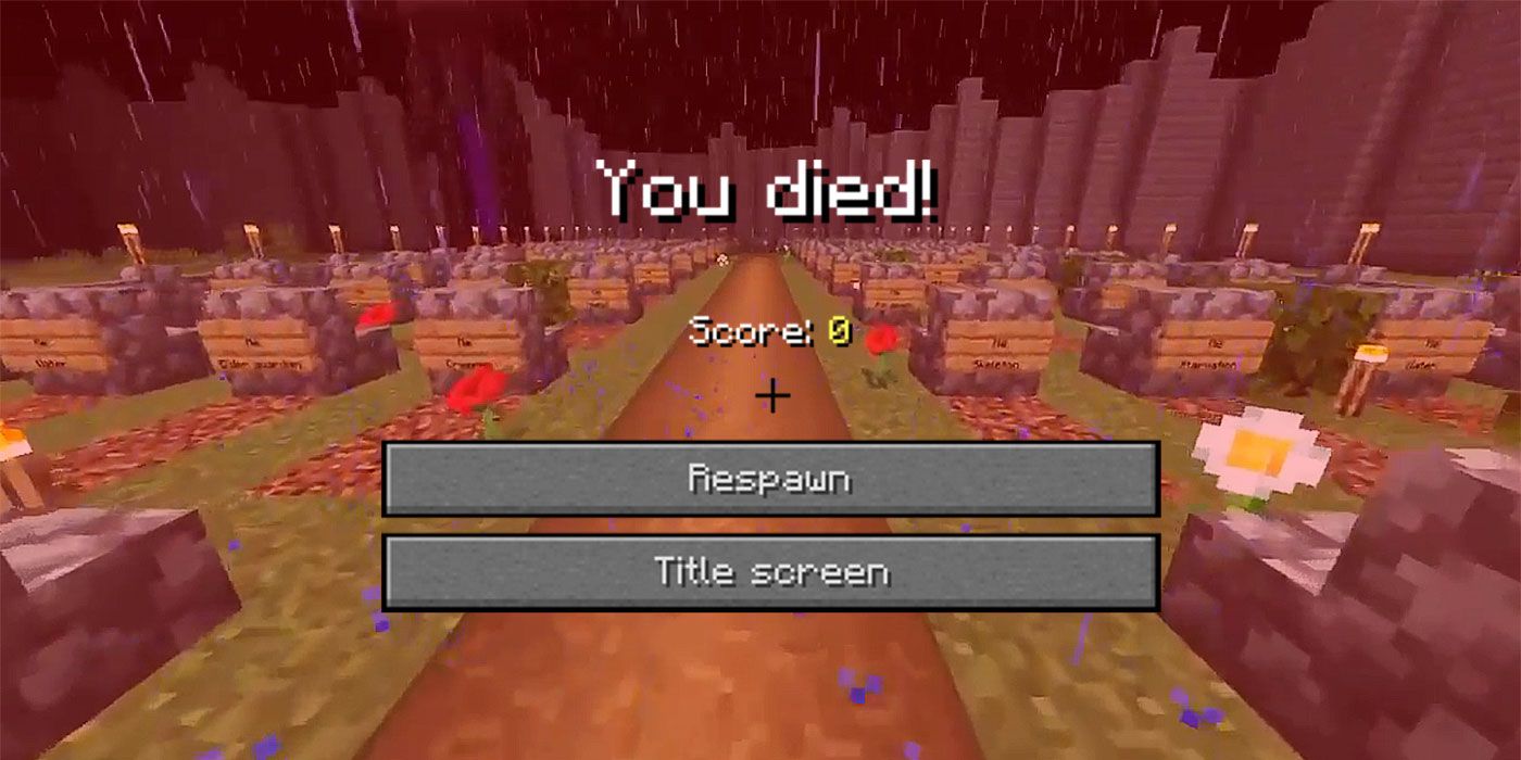 How I nearly died on Minecraft's title screen