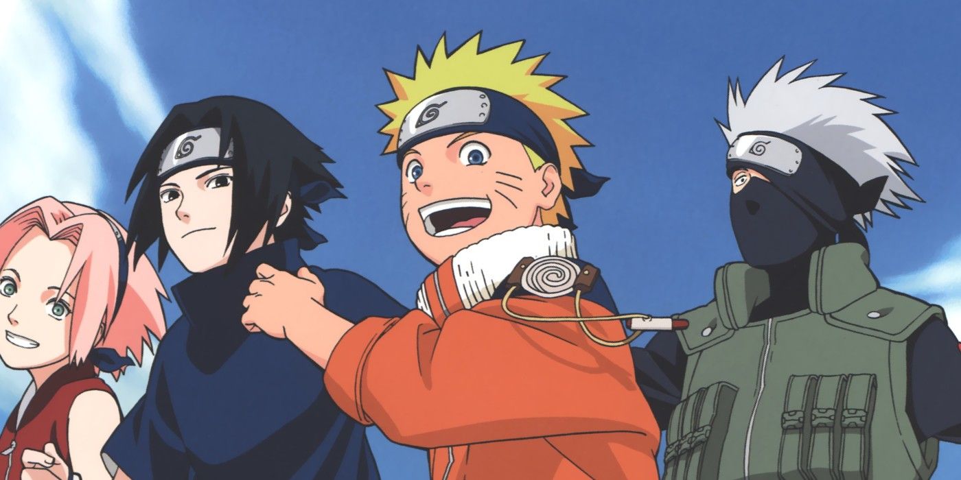 Naruto, Kakashi, and Sasuke running