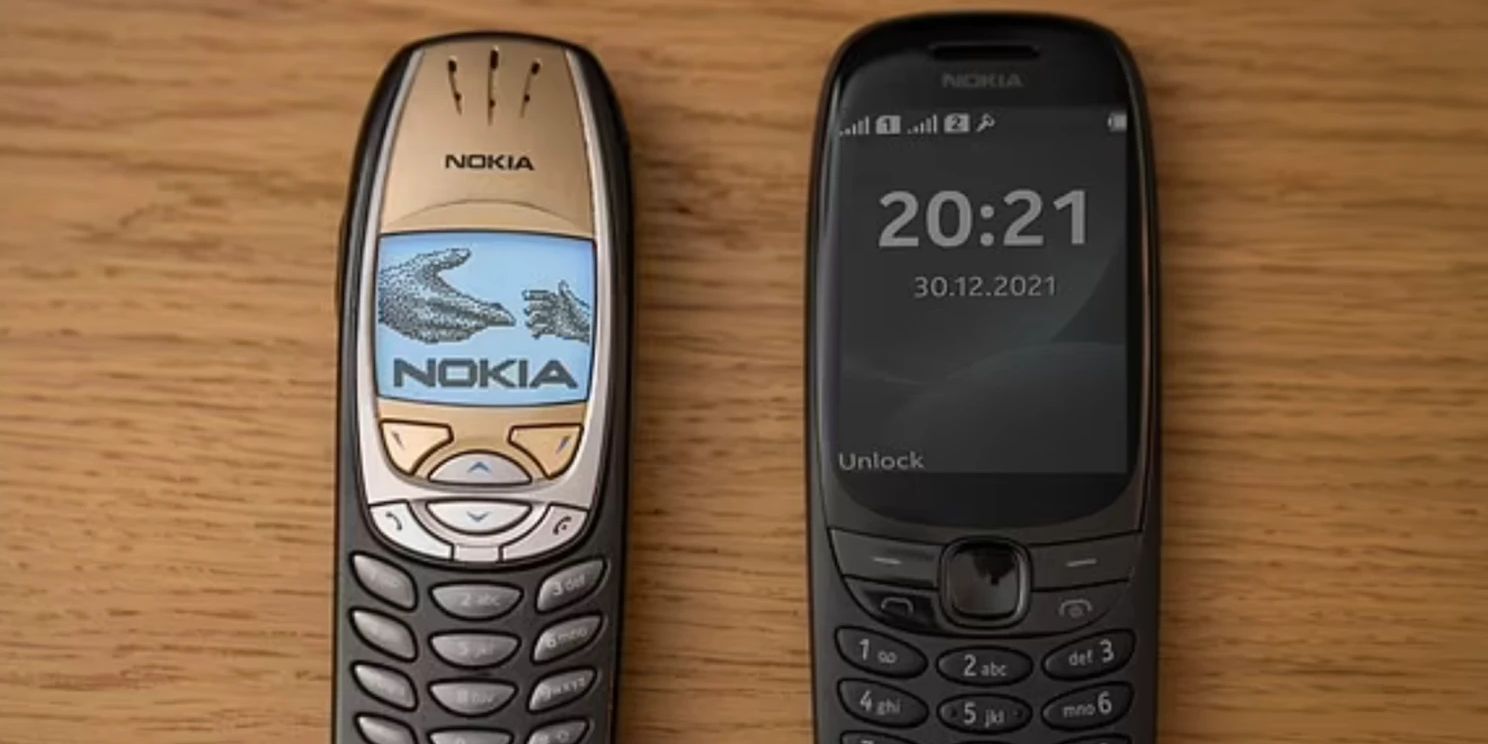Old and new Nokia 6310 phones side by side