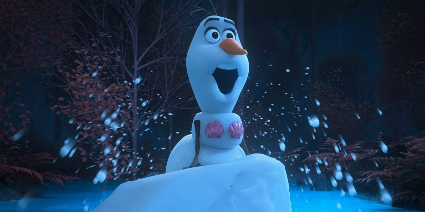 Olaf reenacts The Little Mermaid in Olaf Presents