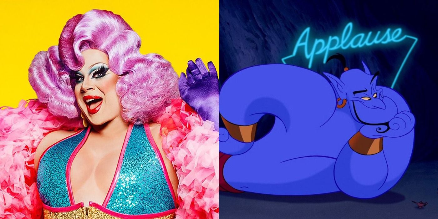 Split image of Nina West and Genie