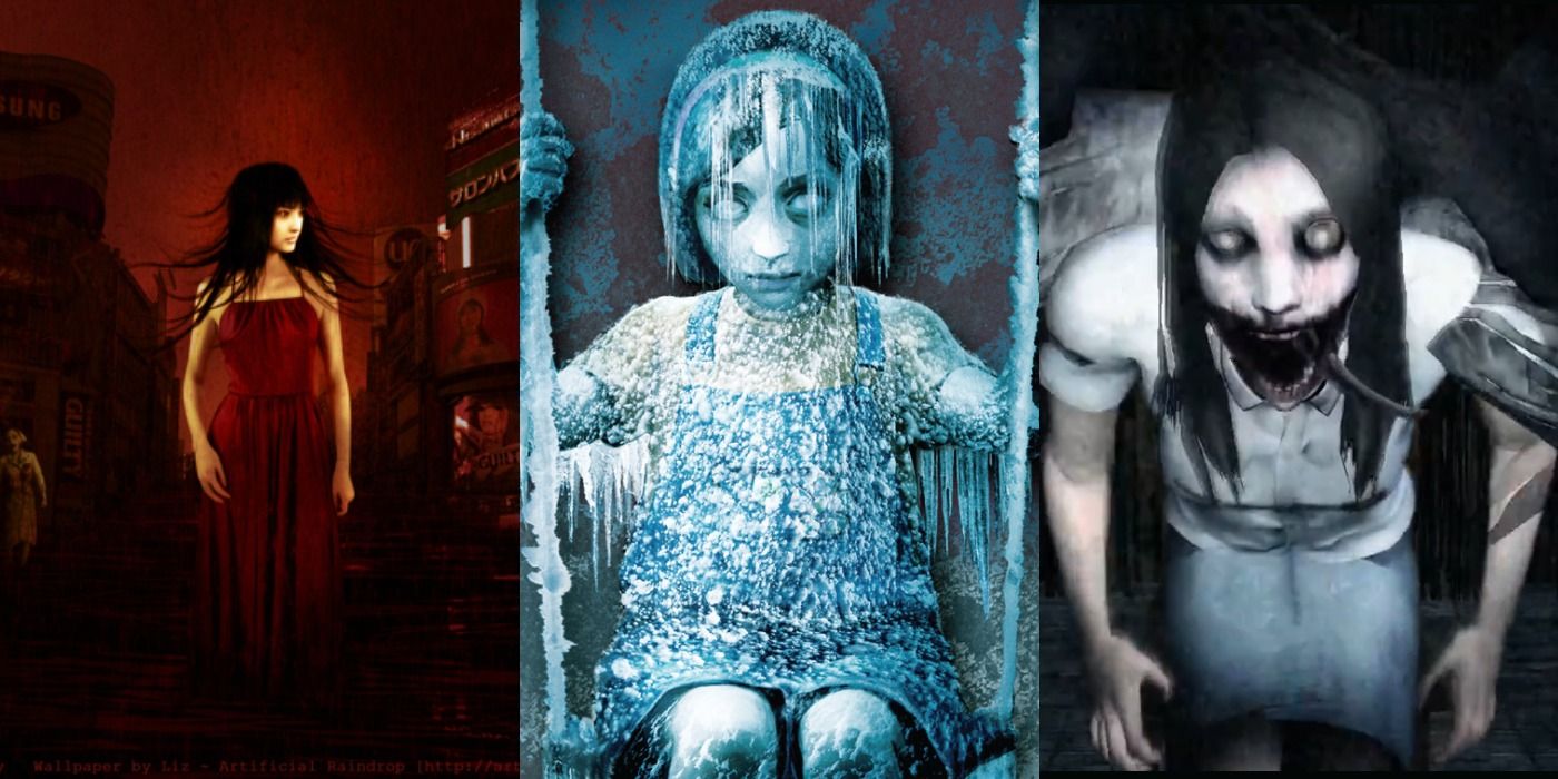A compilation of the horror video games Siren, Silent Hill: Shattered Memories, and DreadOut.