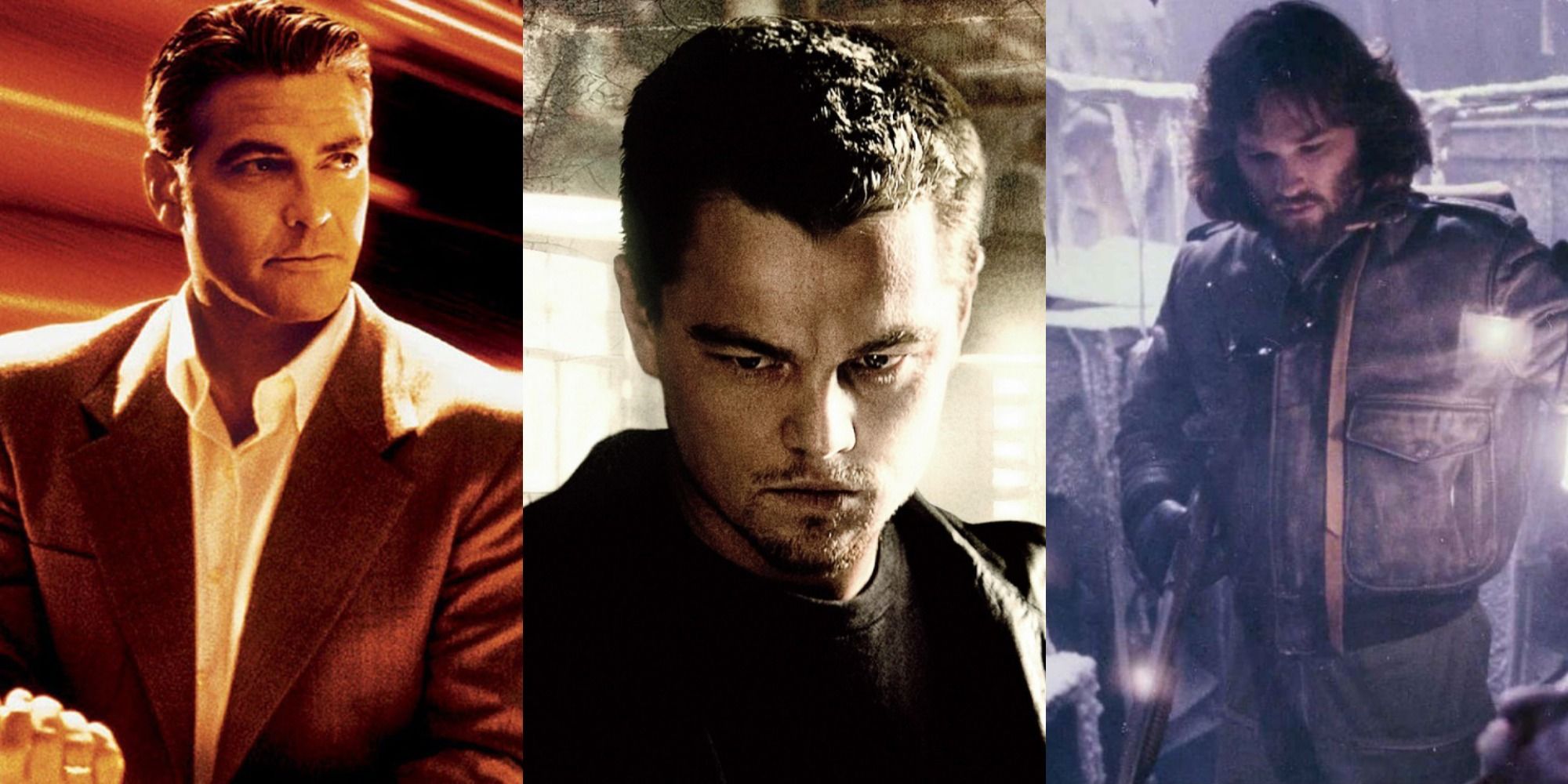 Split image of promo shots from Ocean's Eleven, The Departed, and The Thing