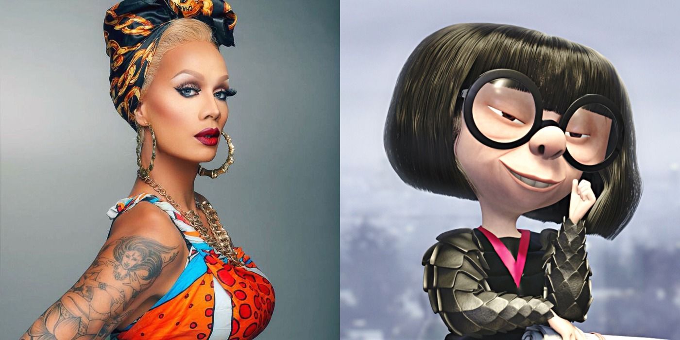 Split image of Raja and Edna Mode