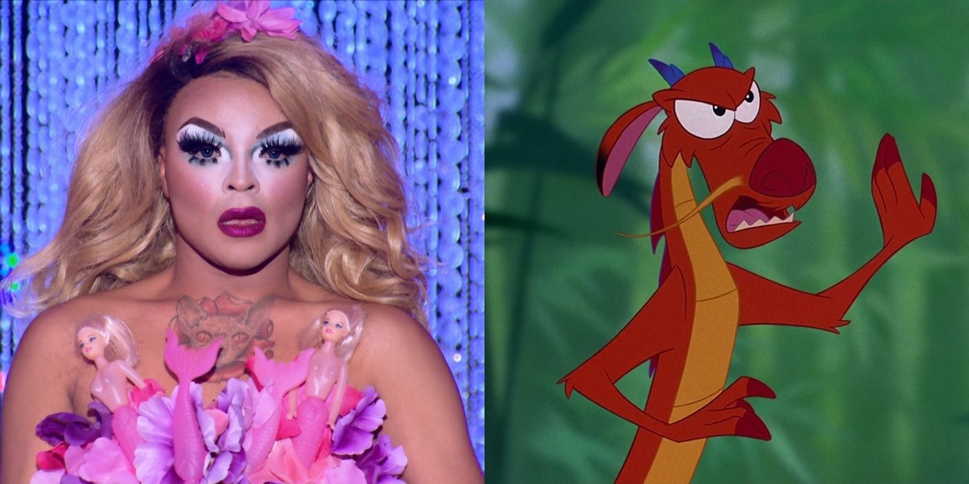 Split image of Vanessa Vanjie Mateo and Mushu
