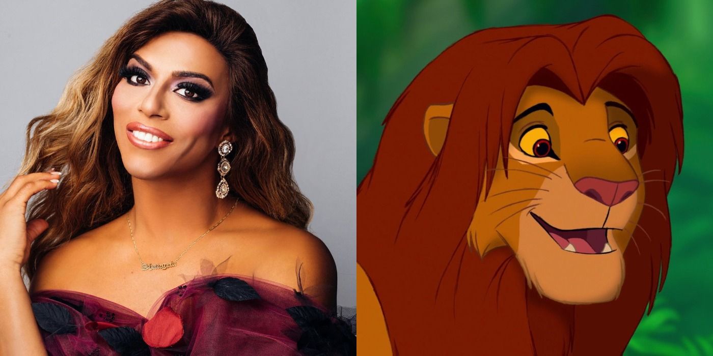 Split image of Shangela and Simba