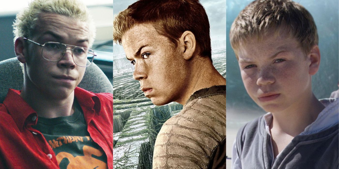 Split image of Will Poulter in bandersnatch, The Maze Runner, & The Voyage of the Dawn Treader.