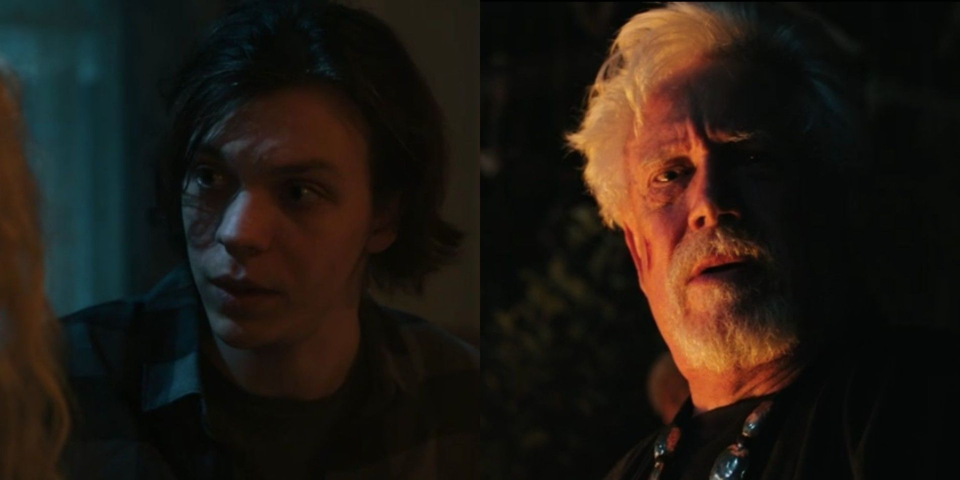 Split image of Josh and Roland in The Manor.