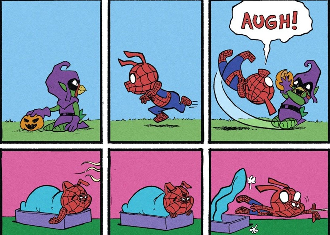 SpiderHam Pays Homage To Peanuts Garfield and Calvin & Hobbes